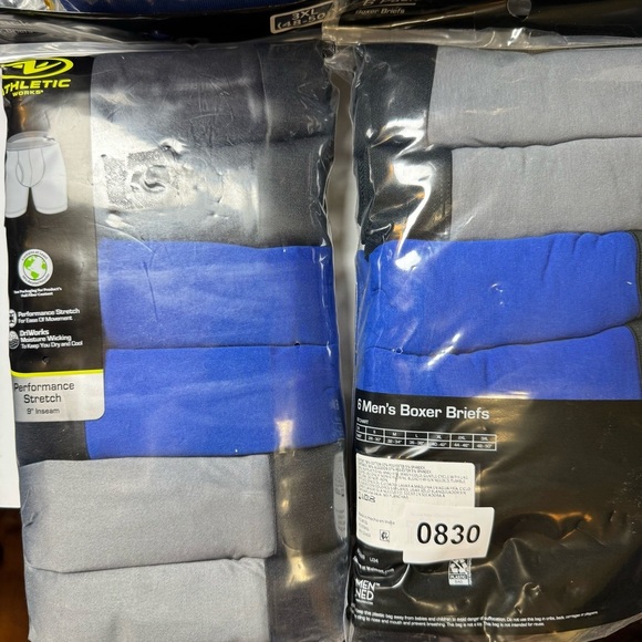 Athletic Works Men's Pro Form Boxer Brief Long Leg, 6 Pack 3XL - Picture 6 of 6